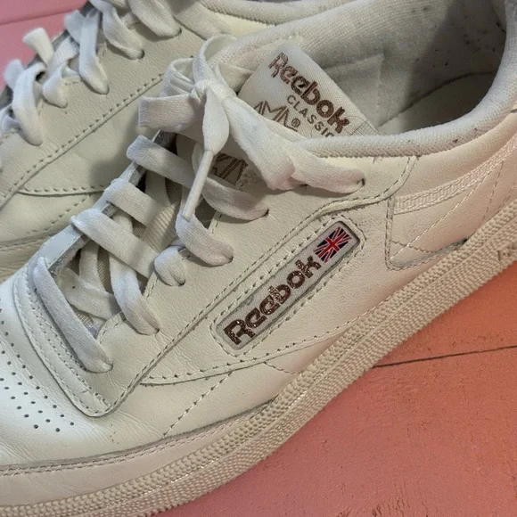 Reebok Club C Classic White Leather Sneakers - Picture 2 of 5